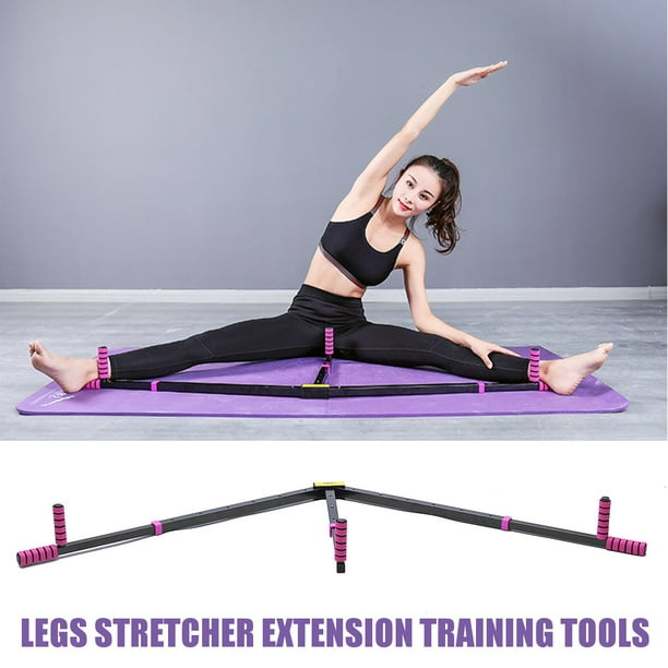 FairytaleMM Iron Leg Stretcher 3 Bar Legs Extension Split Machine Flexibility Training Tool Open Lapel Artefact Home Fitness Equipment Silver
